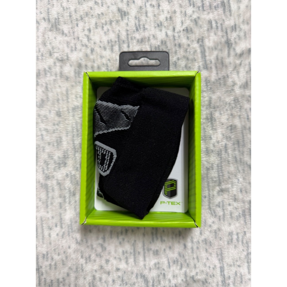 P-TEX Pro‎ Knit Compression Elbow Sleeve Medium Black Grey Support 10.1-11.5in
